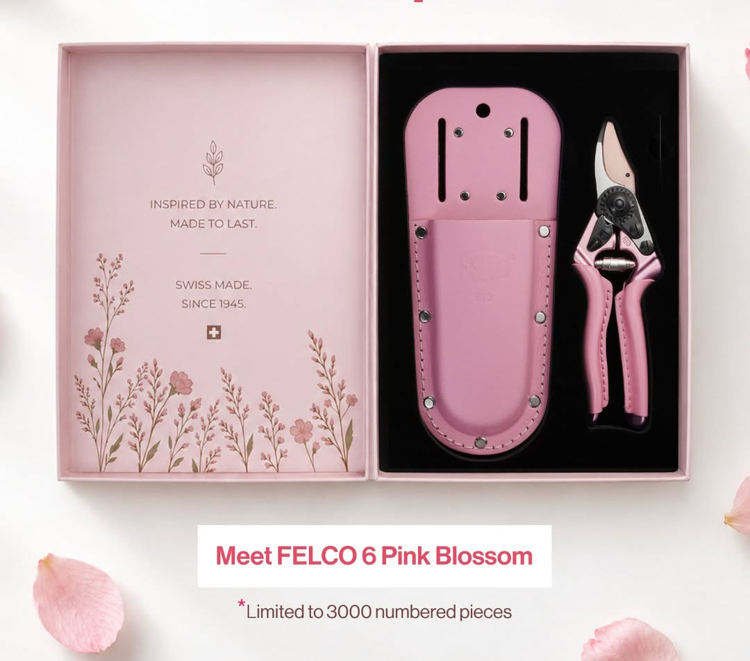 Tesoura de Podar FELCO 6 Pink Blossom - Edição Limitada Outubro Rosa